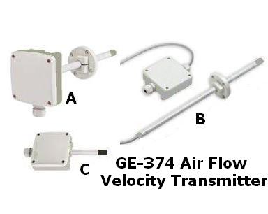 GE-374 Air Flow Velocity Transmitter