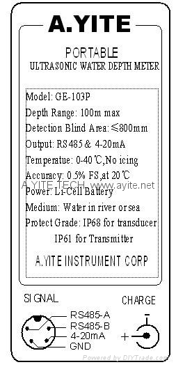 GE-103P便携式超声波回声测深仪