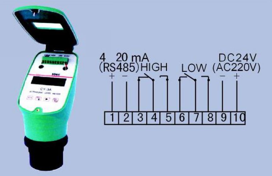 GE-1202 Ultrasonic Level Meter(4 line)