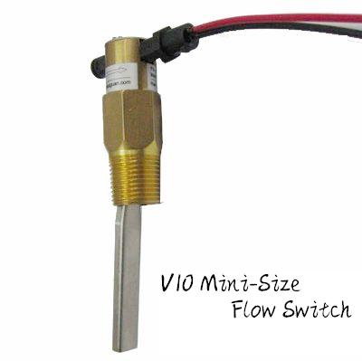V10 Brass Paddle Flow Switches