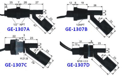 GE-1307 Plastic Level Switch | Water Float Switch